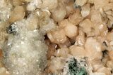 Peach Stilbite Crystals on Lustrous Heulandite - India #348347-1